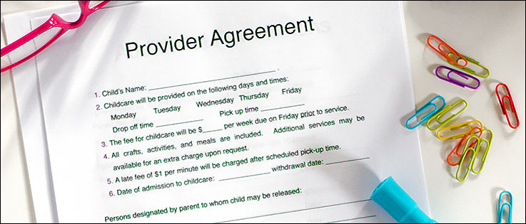 Free Home Daycare Contract Daycare Enrollment Forms